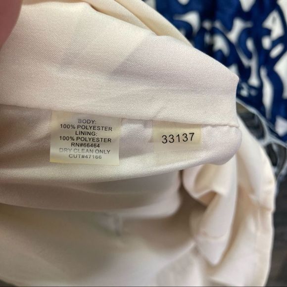 Julia Jordan Blue Appliqué Sheath Dress Mesh Illusion Neckline - Picture 9 of 10